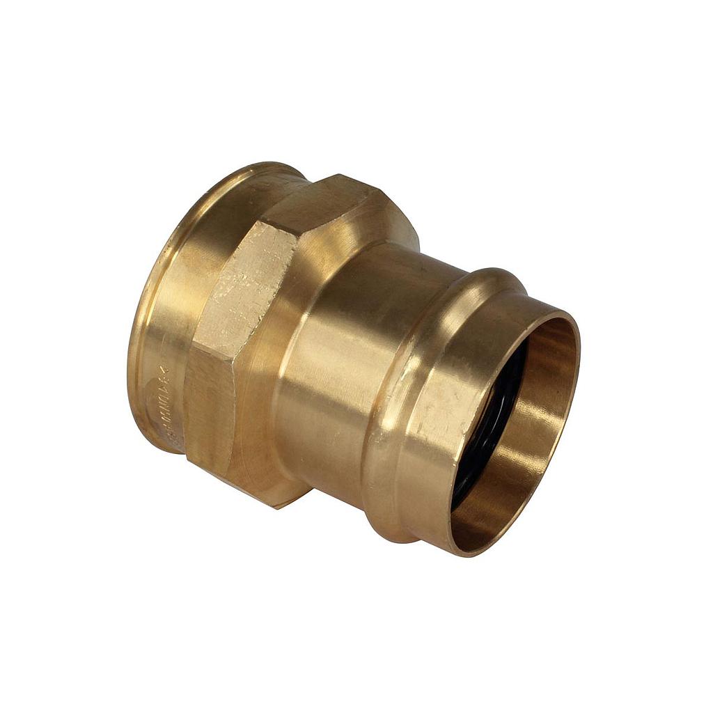 Brass Copper Press Adaptor 15mm C x 1/2Fi