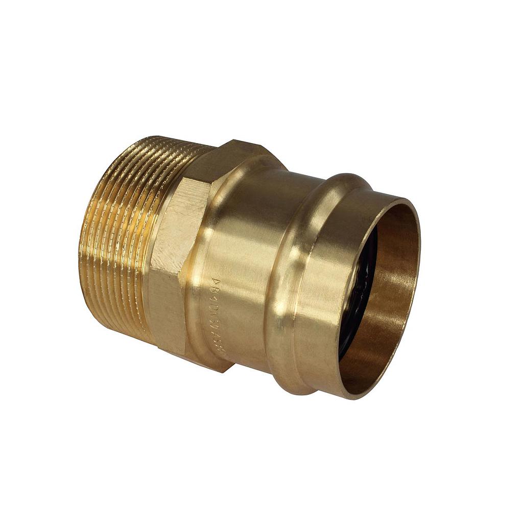 Brass Copper Press Adaptor 25mm x 25mmMI
