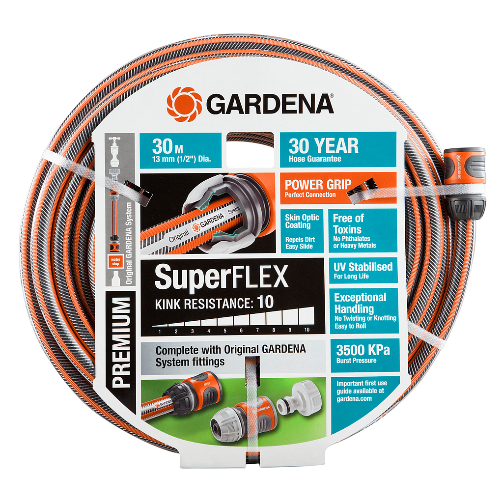 Gardena Premium SuperFLEX 13mm x 30m
