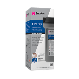 Puretec Filter Housing Kit Grey 10" x 3/4" Inc. Bracket FP10B