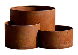 FormBoss 3 Tiered Ring Planter Corten Only 580mm x 2.0mm